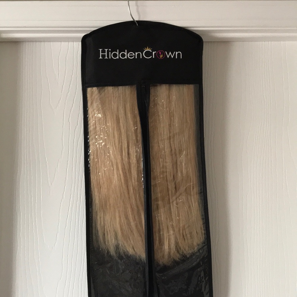Hidden crown hair halo 2412 golden blonde 16”